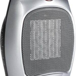 Silver Amazon Basics Ceramic Space Heater